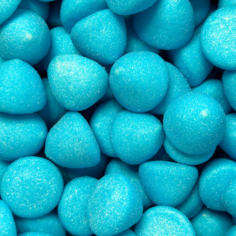 Blue marshmallow paintball (blue rasp)