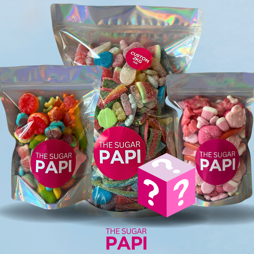 THE SWEETEST DEAL BUNDLE - 2KG POUCH OF PICK & MIX + 2 X PRE MADE MIXES + MYSTERY ITEM