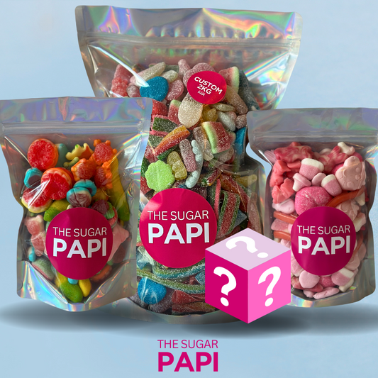 THE SWEETEST DEAL BUNDLE - 2KG POUCH OF PICK & MIX + 2 X PRE MADE MIXES + MYSTERY ITEM